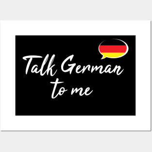 Talk German to Me, fancy font Posters and Art